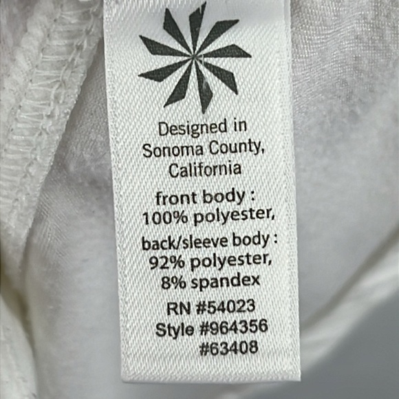 Athleta Women’s Jacket Sz XL White Polyester & Spandex 3 Front Pockets EUC - Picture 9 of 12